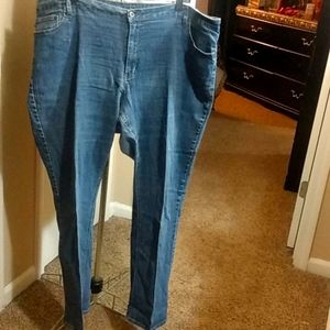 Plain blue jeans great quality plus size